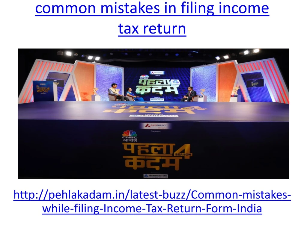 common mistakes in filing income tax return
