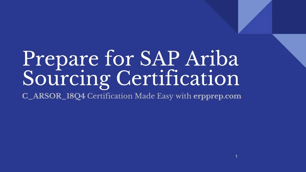 prepare for sap ariba sourcing certification