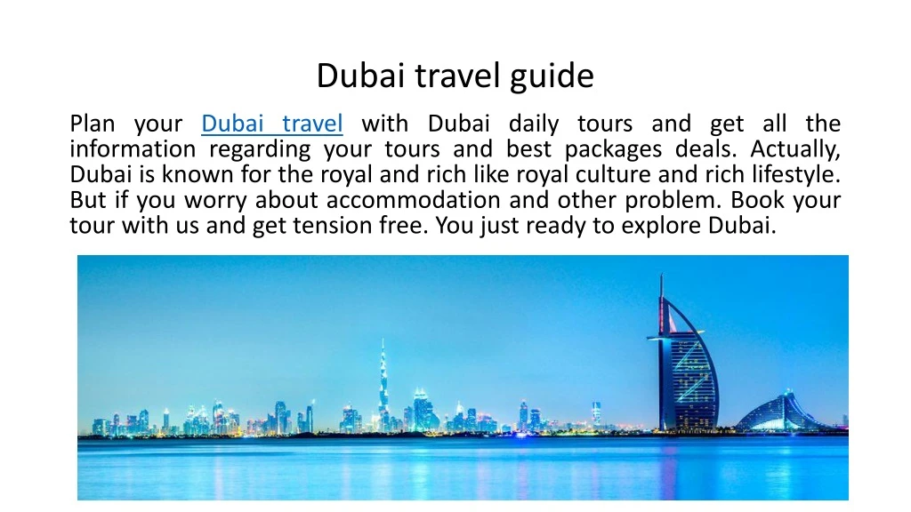 dubai travel guide