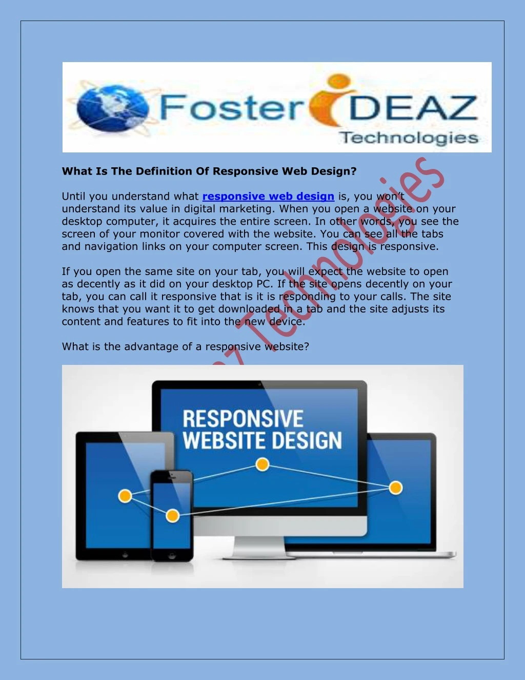 what is the definition of responsive web design