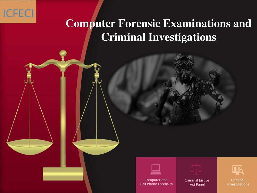 computer forensic examinations and criminal investigations