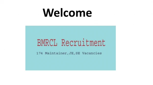 BMRCL Recruitment 2019 Syllabus & Admit Card for 174 Posts Exam