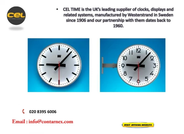 Commercial Clocks & Industrial Clocks Systems