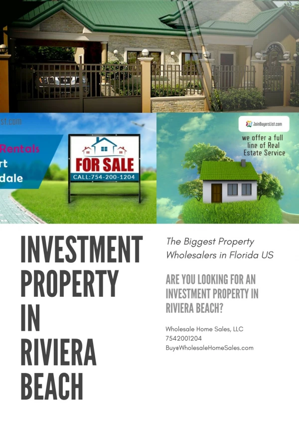 Investment Property in Riviera Beach at JoinBuyersList.com