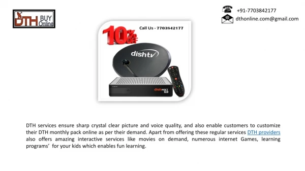 New DTH Connection at Low Price