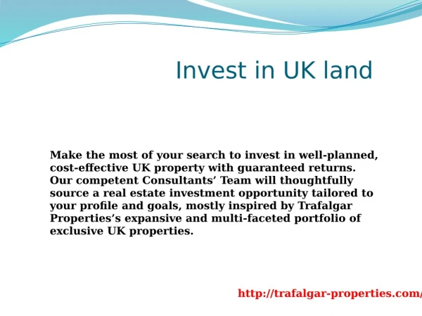 Freehold Land for Sale in London