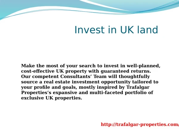 invest in uk land