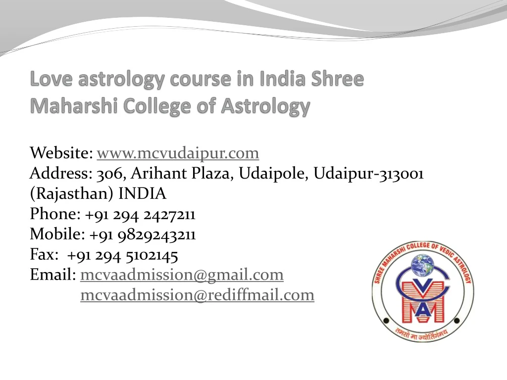 love astrology course in india shree maharshi college of astrology