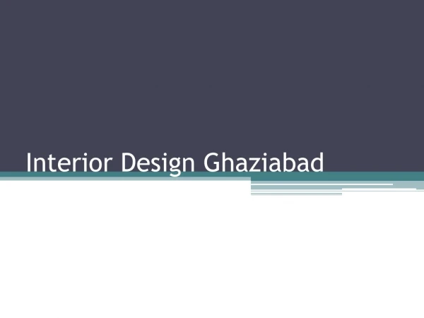 Interior Design Ghaziabad