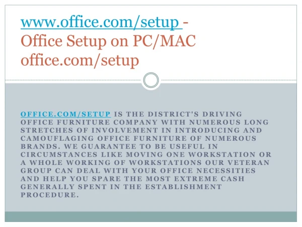 www office com setup office setup on pc mac office com setup