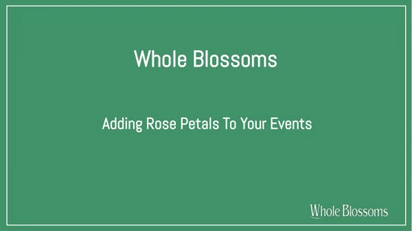 Order Rose Petals for Sale and Add Them to Your Event