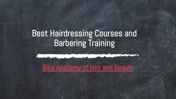 Best Hairdressing courses Melbourne
