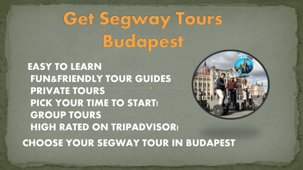 get segway tours budapest