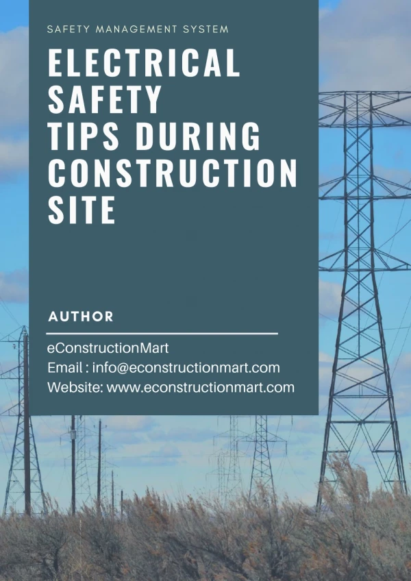 Electrical Safety tips during Construction Site