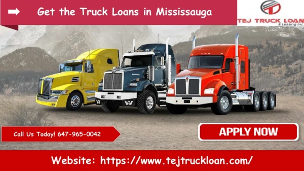 Reliable and Cheap Truck Loan in Mississauga