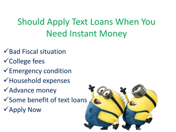 Is It Safe and Good to Apply for a Text Loan Online?