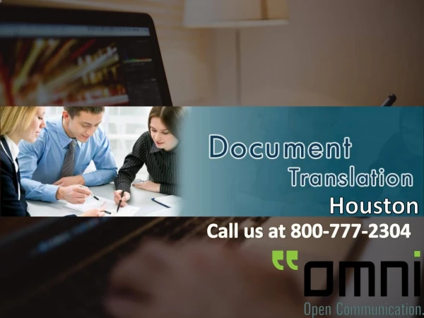 Best Document Translation Houston by Omni Intercommunications