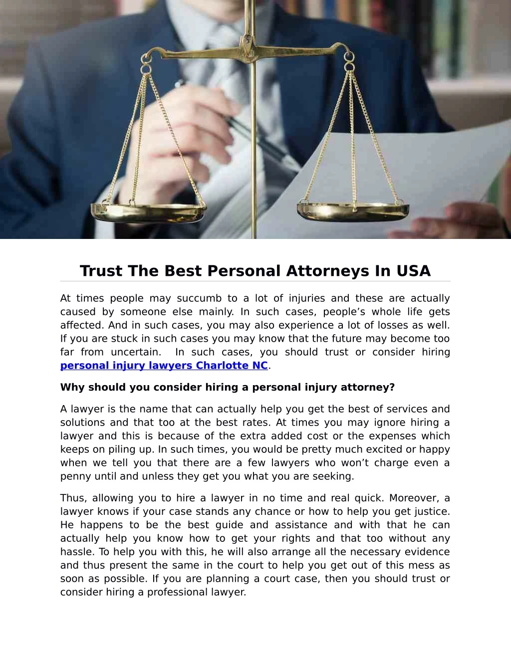 trust the best personal attorneys in usa