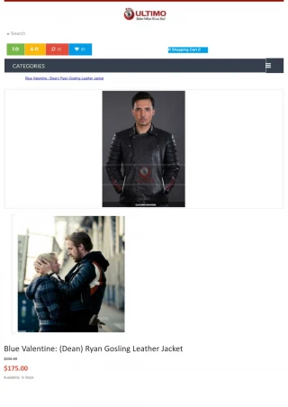 Ryan Gosling Leather Jacket - slide 1
