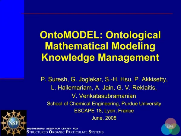 OntoMODEL: Ontological Mathematical Modeling Knowledge Management