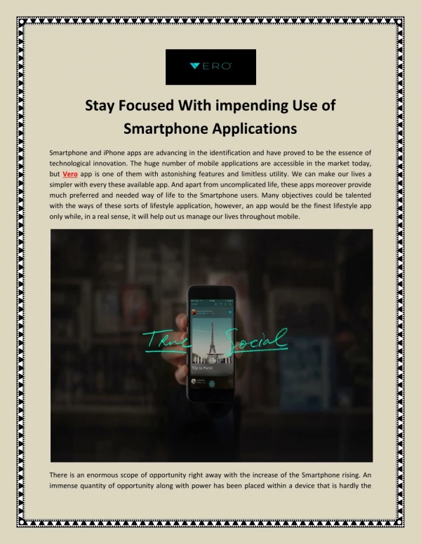 stay focused with impending use of smartphone