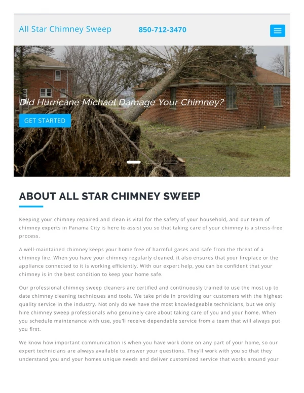 Reliable chimney cleaning service Panama City