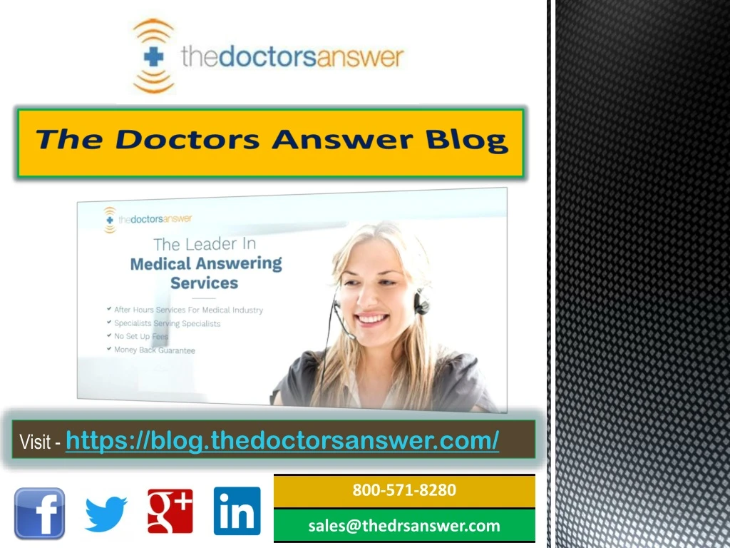 the doctors answer blog