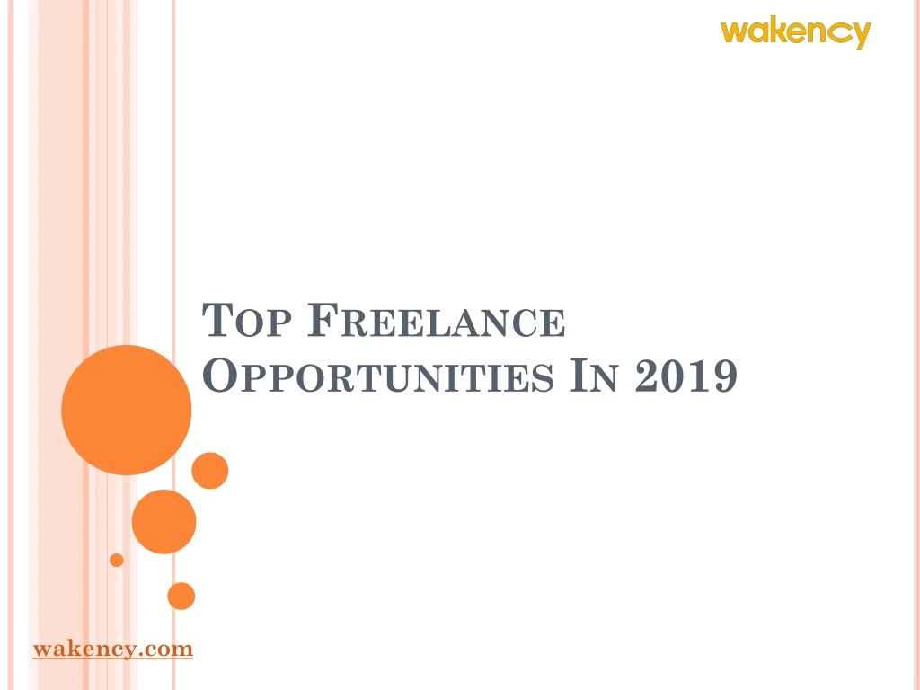 top freelance opportunities in 2019