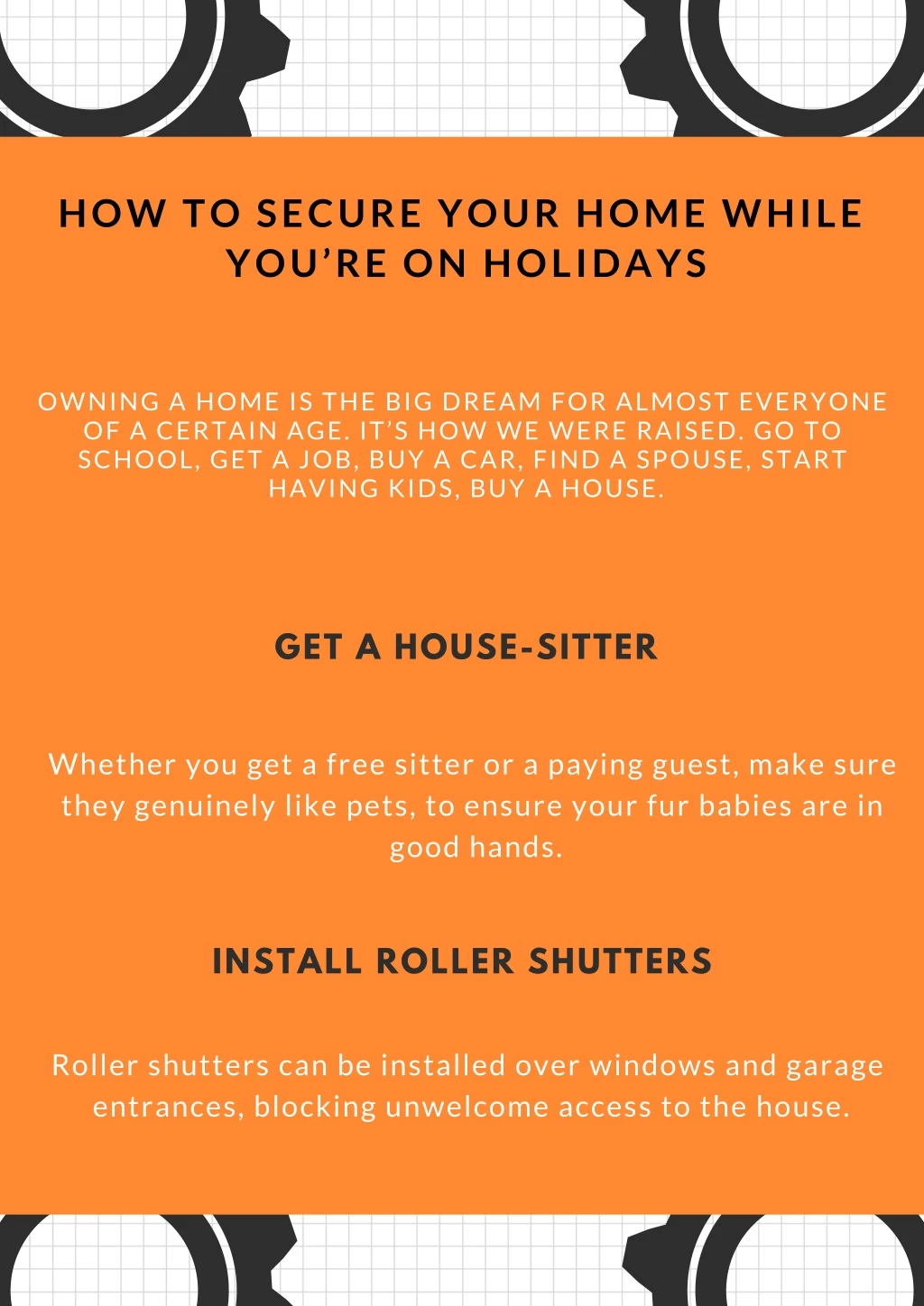 how to secure your home while you re on holidays
