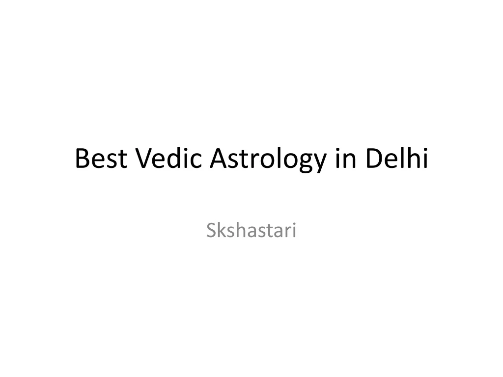 best vedic astrology in delhi