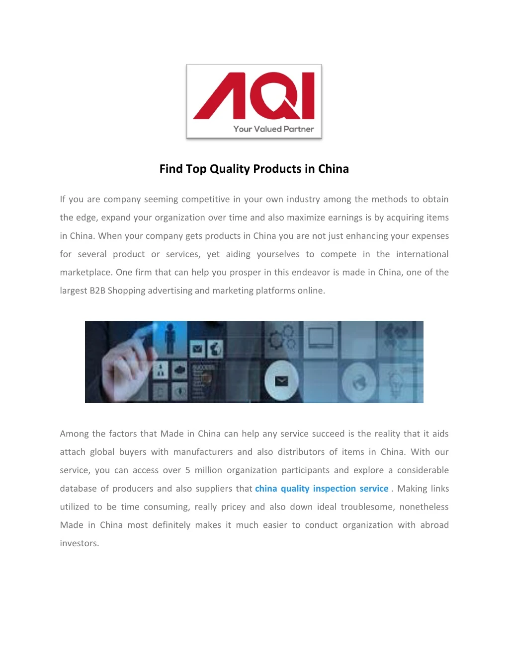 find top quality products in china