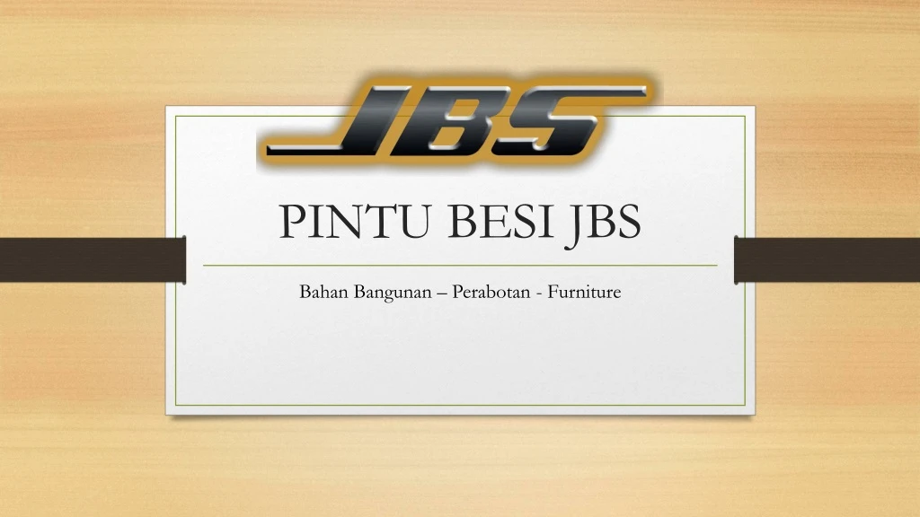 pintu besi jbs