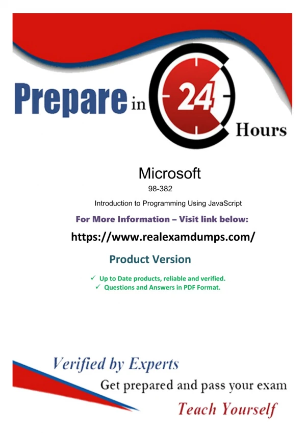 Download Microsoft 98-382 Exam - Valid 98-382 Question Answers - Realexamdumps.com