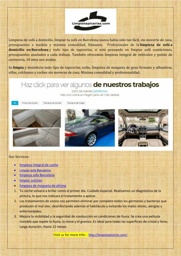 limpieza de sof a domicilio limpiar