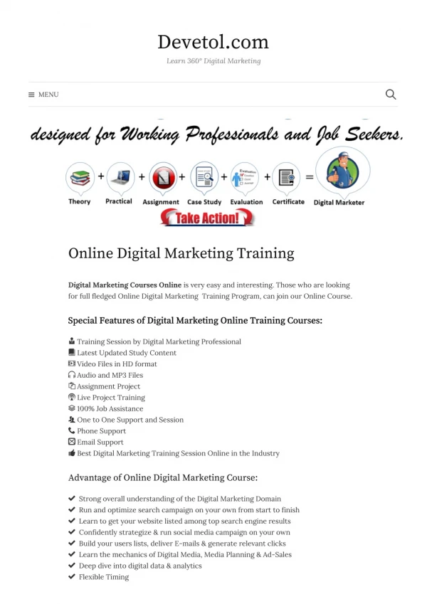 Online Digital Marketing Training by Adesh Saxena - Devetol