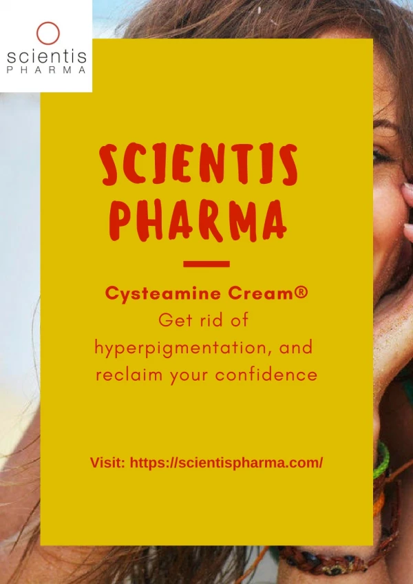 Remove Melasma Spots on Face with Cysteamine Cream