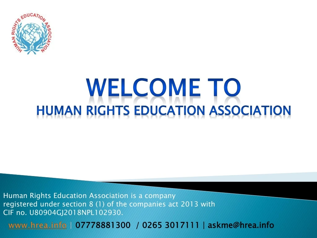 welcome to human rights education association
