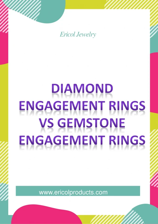 Diamond Engagement Rings Vs Gemstone Engagement Rings