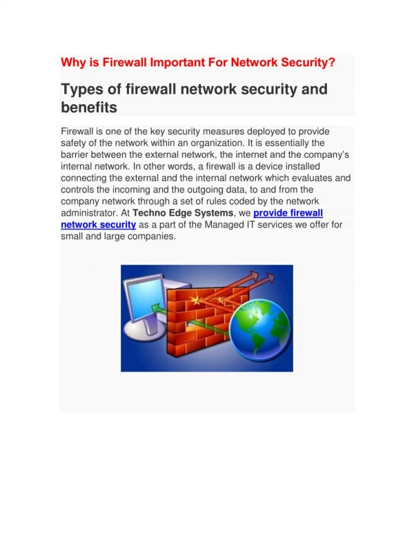 Importance of Firewall for Network Security
