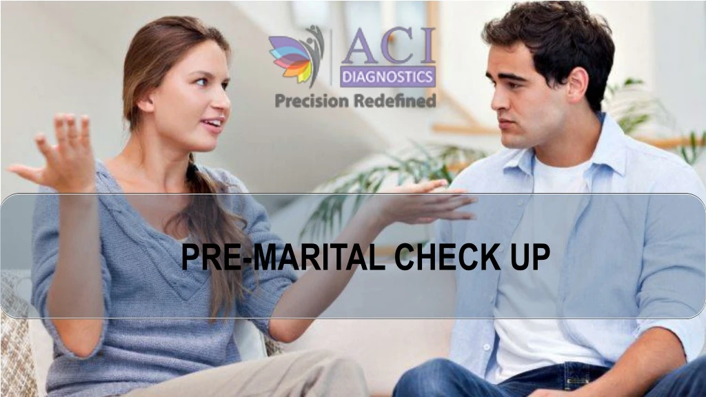 pre marital check up