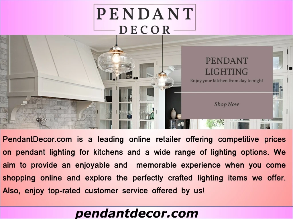 pendantdecor com is a leading online retailer