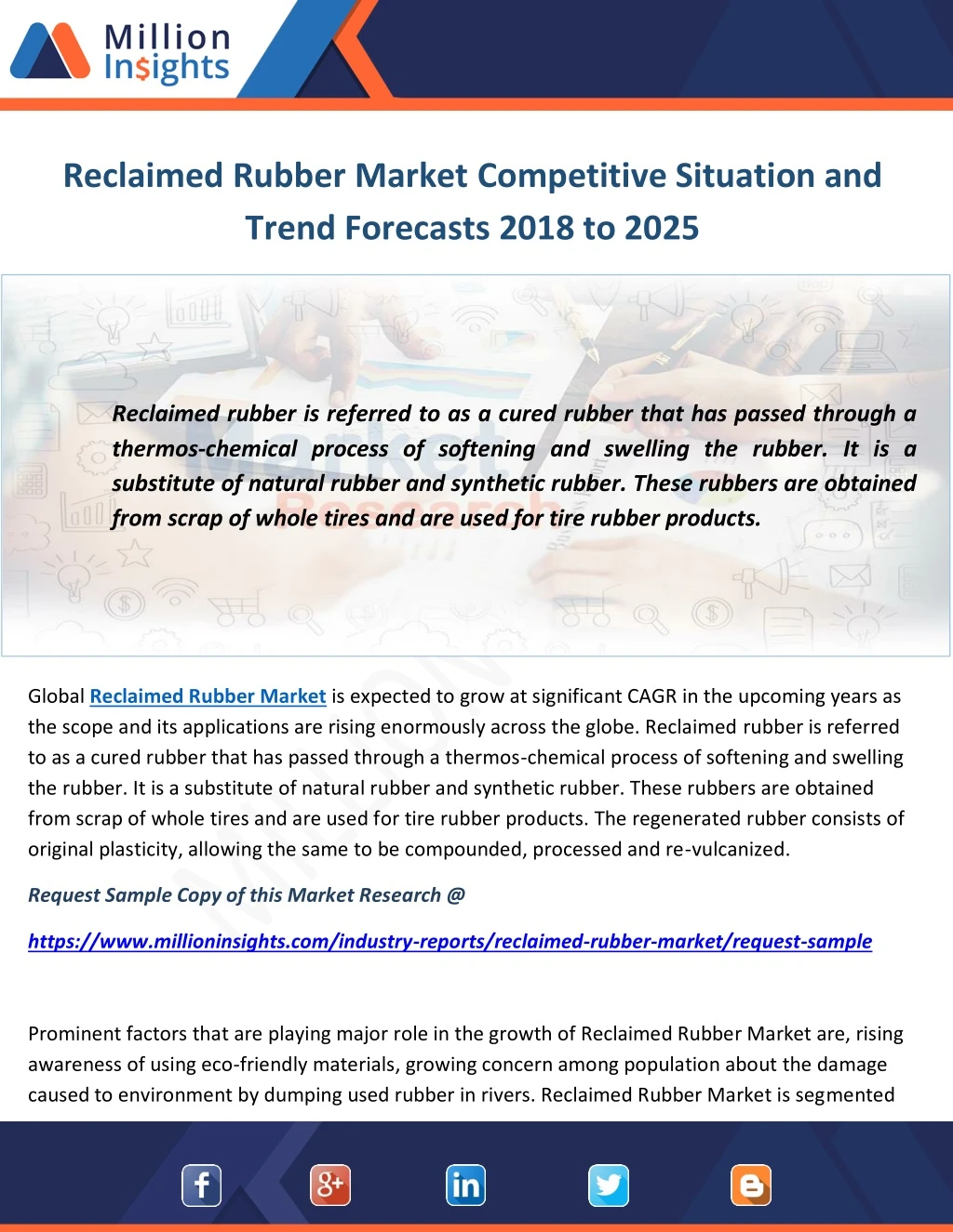 reclaimed rubber market competitive situation