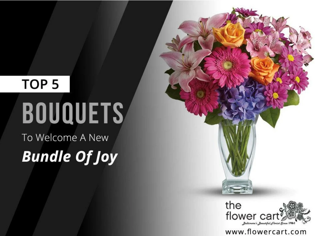 top 5 bouquets to welcome a new bundle of joy