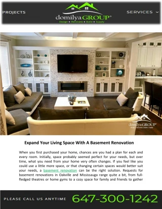 Expand Your Living Space with A Basement Renovation - slide 1