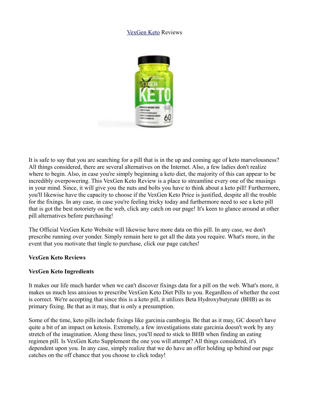 vexgen keto reviews