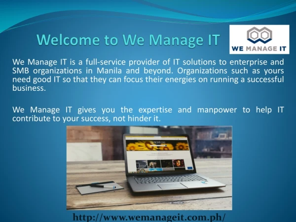 We Manage IT - A Leading IT Solutions Company in Philippines