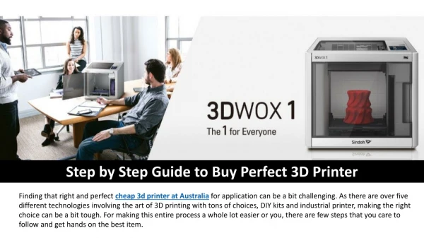 Step by Step Guide to Buy Perfect 3D Printer