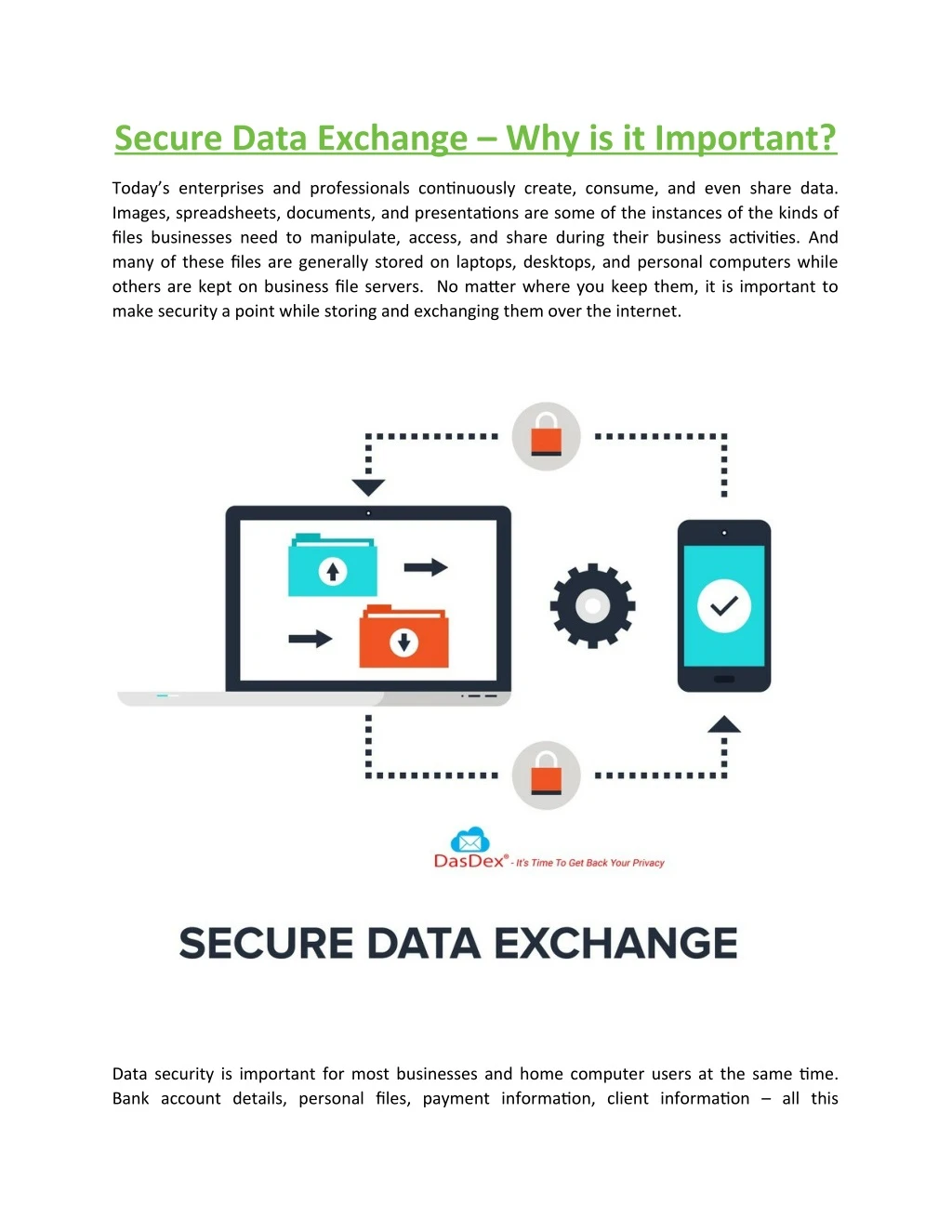 secure data exchange why is it important