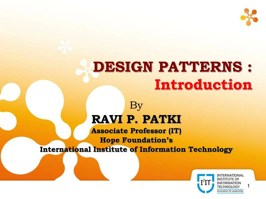 design patterns introduction