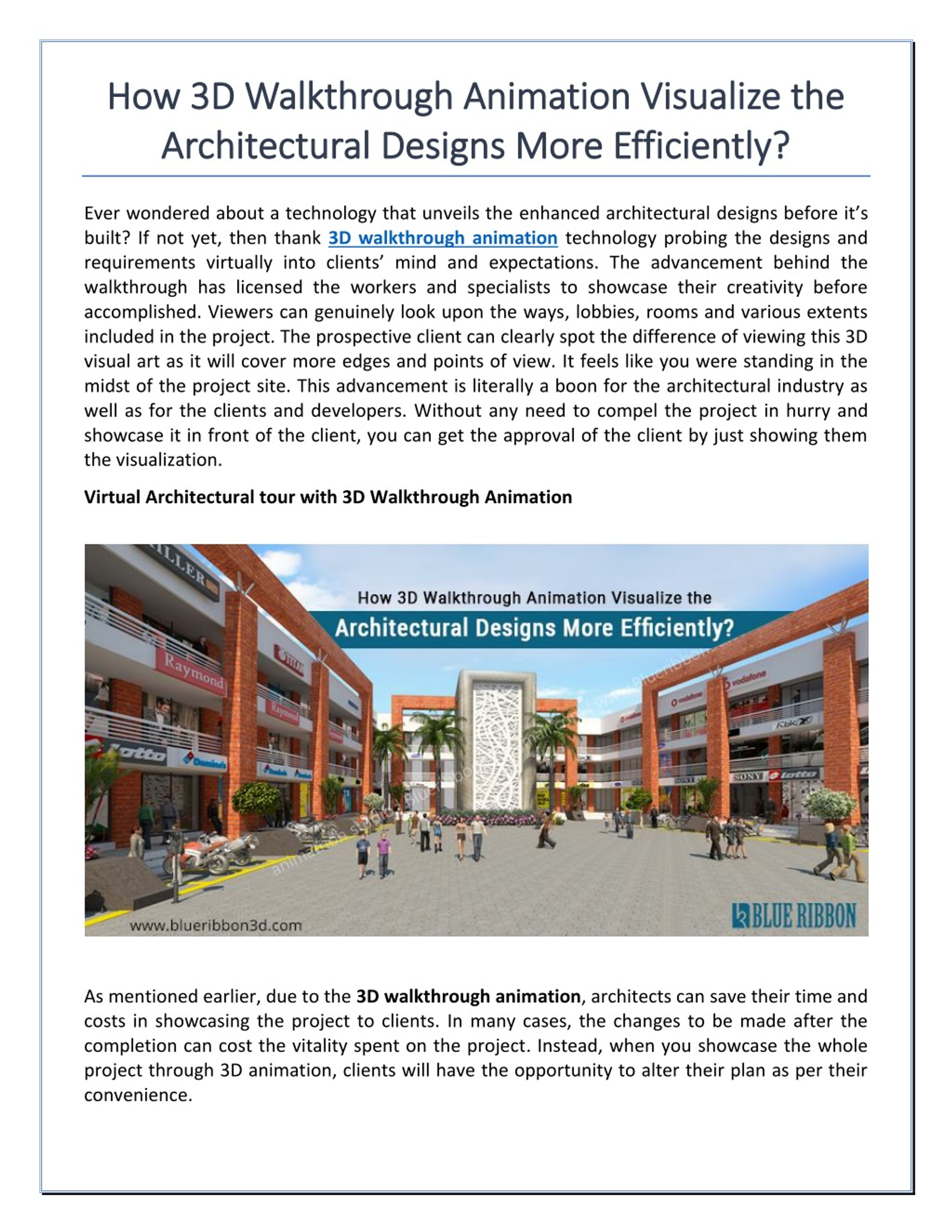 PPT - How 3D Walkthrough Animation Visualize the Architectural Designs ...